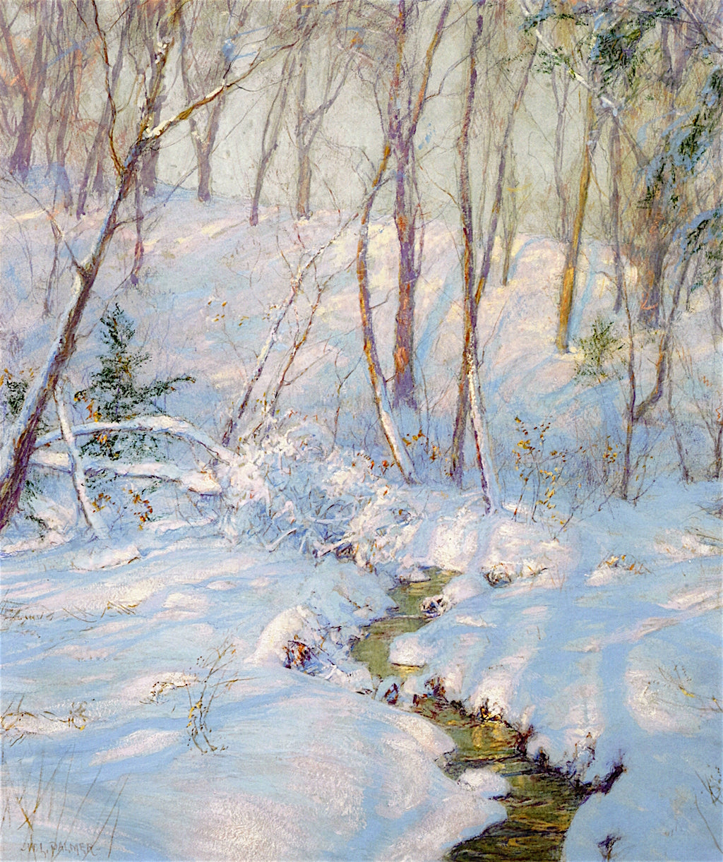 The Open Brook, vintage artwork by Walter Launt Palmer, 12x8" (A4) Poster