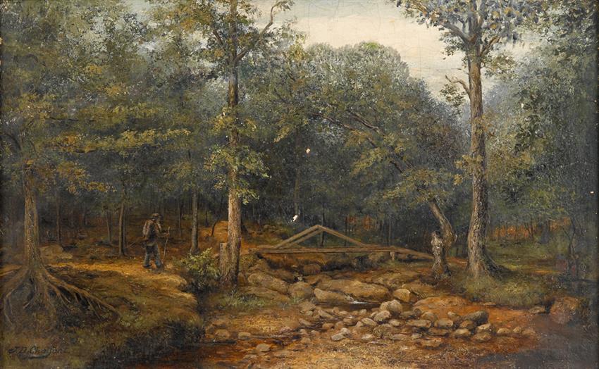 Traveler in a Wood by Jefferson David Chalfant,A3(16x12")Poster