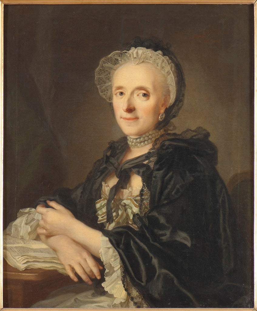 Kristina Magdalena Wargentin, vintage artwork by Lorens Pasch the Younger, 12x8" (A4) Poster