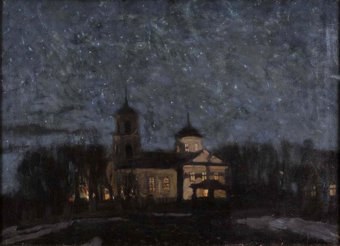 Easter Night by Stanislav Zhukovsky,16x12(A3) Poster