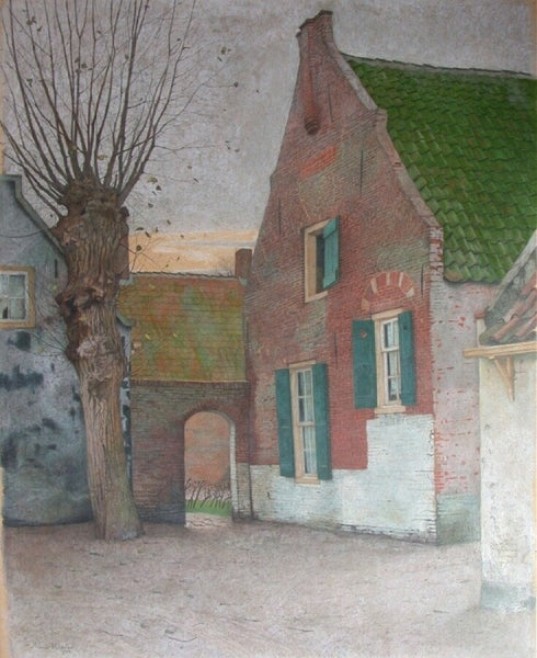 Houses in Oegstgeest by Floris Verster,A3(16x12")Poster