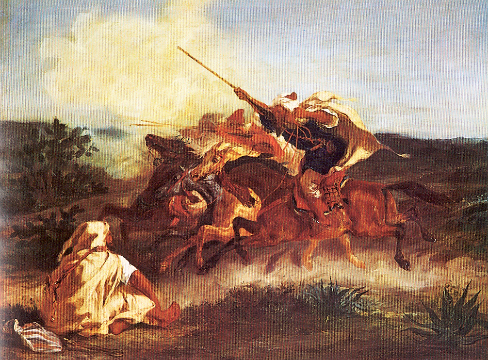 Fantasia arabe, vintage artwork by Eugène Delacroix, A3 (16x12") Poster Print