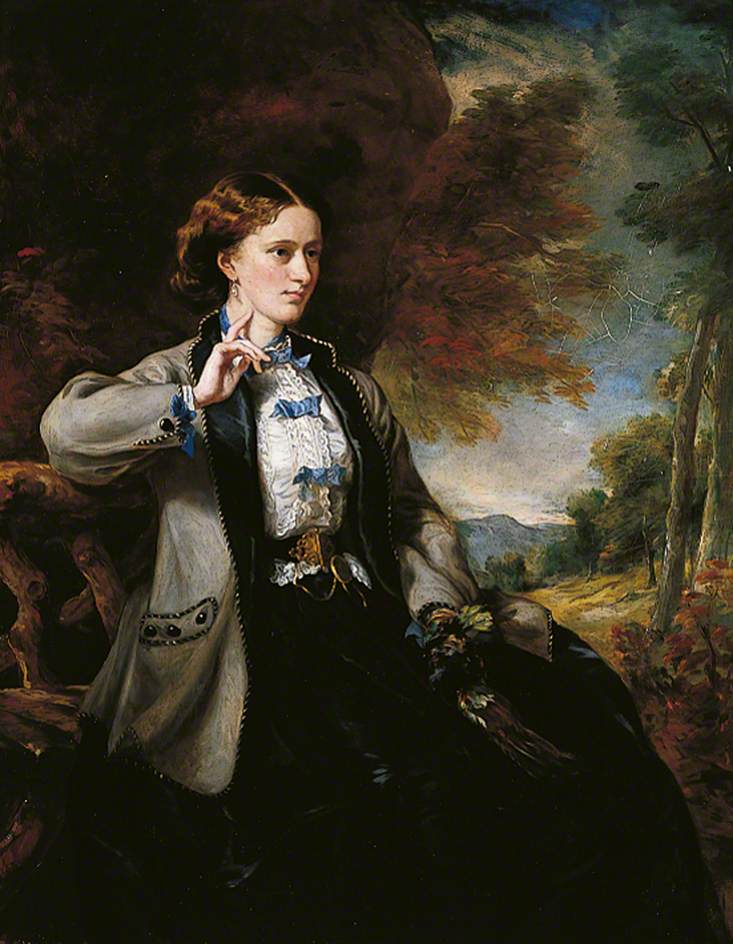 Emily Charlotte Meynell Ingram, vintage artwork by Sir Francis Grant, P.R.A., A3 (16x12") Poster Print