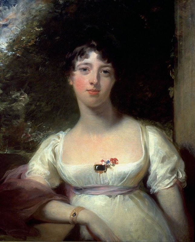 Anna Maria Dashwood, later Marchioness of Ely, vintage artwork by Thomas Lawrence, 12x8" (A4) Poster