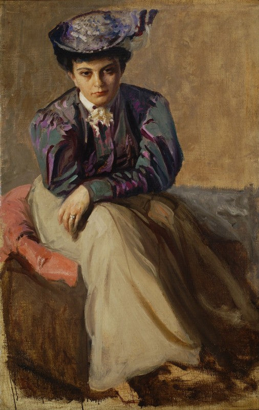 Portrait of Sophia Cybulska by Leon Jan Wyczolkowski,A3(16x12")Poster
