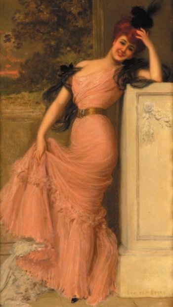 Parisian Lady by Jan van Beers,A3(16x12")Poster