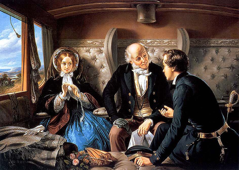 First Class, vintage artwork by Abraham Solomon, 12x8" (A4) Poster