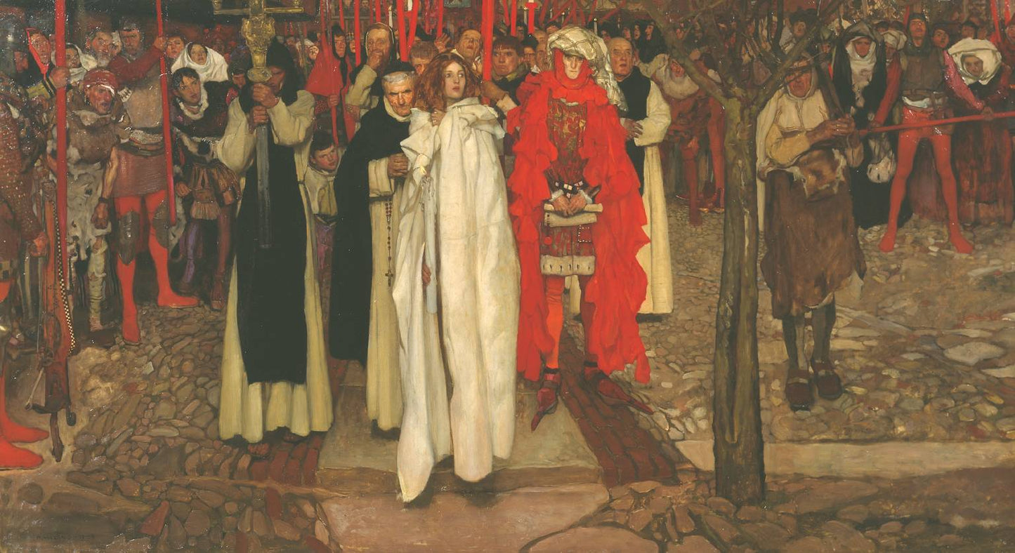 The Heretic, vintage artwork by Frank Craig, 12x8" (A4) Poster