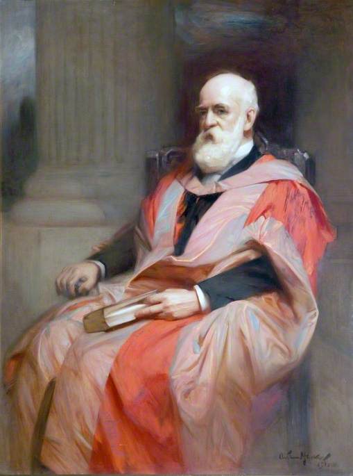 Sir John Tomlinson Brunner, Pro-Chancellor of the University of Liverpool, vintage artwork by Arthur Hacker, 12x8" (A4) Poster