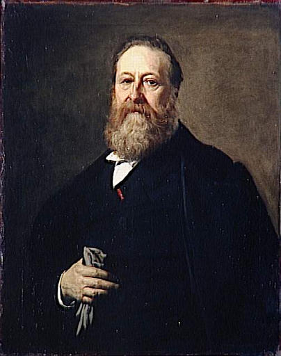 Portrait of Edouard Reynart, vintage artwork by Charles Auguste Émile Durand, 12x8" (A4) Poster