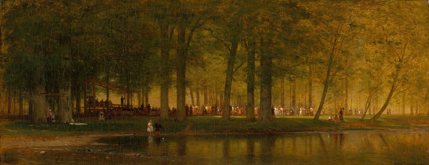 The Camp Meeting, vintage artwork by Thomas Worthington Whittredge, A3 (16x12") Poster Print