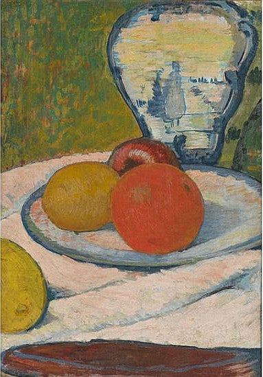 Still Life with Oranges and a Delft Vase by Jan Verkade,A3(16x12")Poster