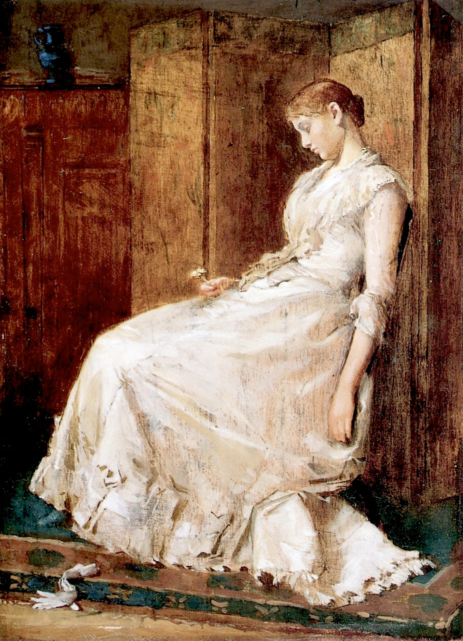 After the Ball, vintage artwork by Gari Melchers, 12x8" (A4) Poster