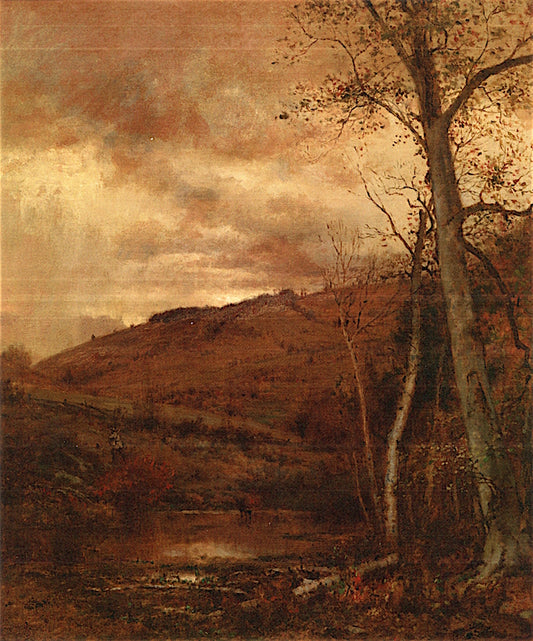 Fickle Sies of Autumn, vintage artwork by Jervis McEntee, 12x8" (A4) Poster