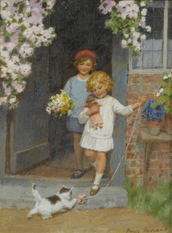 The New Play Thing by Percy Tarrant,16x12(A3) Poster