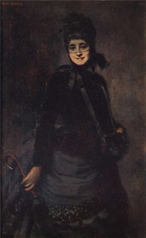 Woman with a Veil, vintage artwork by Yuri Leman, 12x8" (A4) Poster
