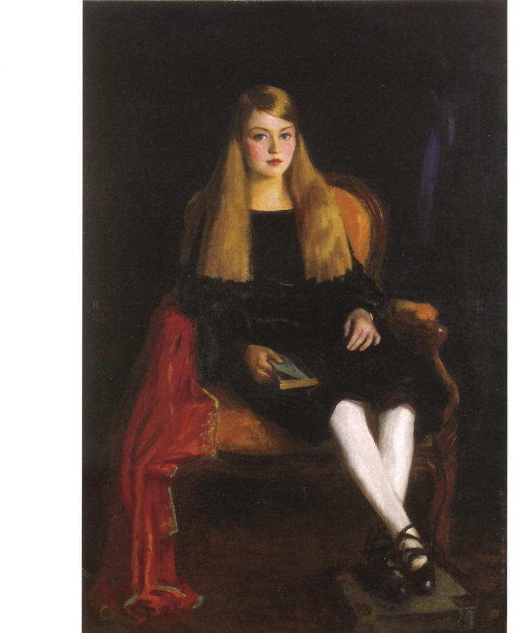 Anne M. Tucker, vintage artwork by Robert Henri, 12x8" (A4) Poster