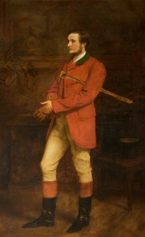 Hugh Lupus Grosvenor, 1st Duke of Westminster, vintage artwork by John Hanson Walker, 12x8" (A4) Poster
