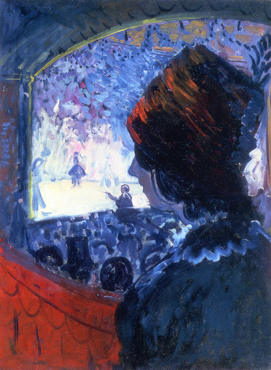 At the Theater by James Dickson Innes,16x12(A3) Poster