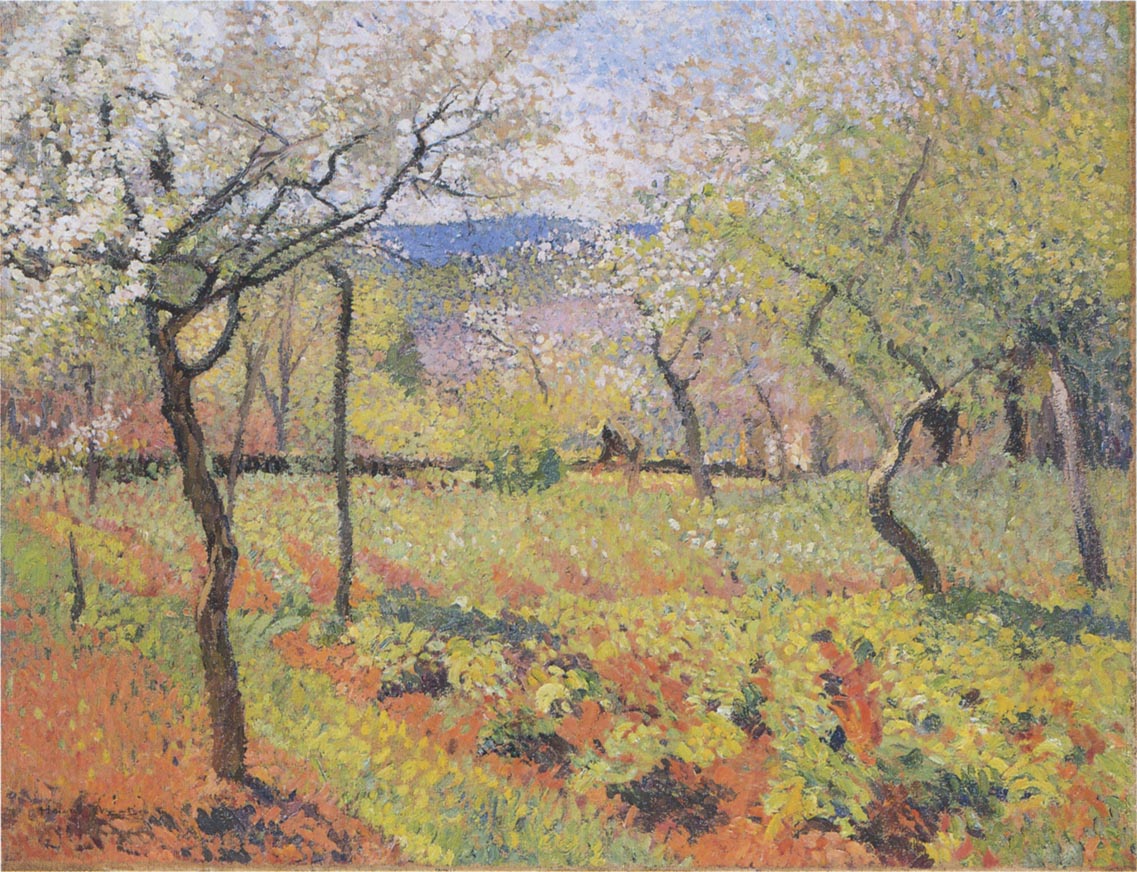 Flowering garden in Spring by Henri Martin,A3(16x12")Poster