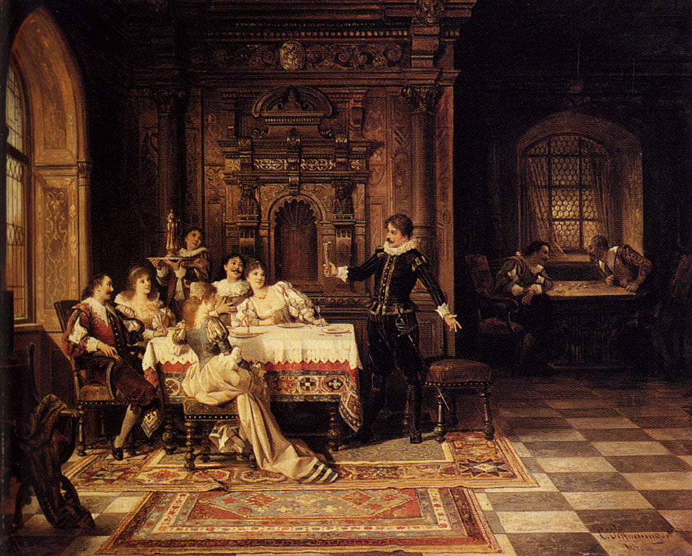 A Toast by Karl Schweninger Jr.,A3(16x12")Poster