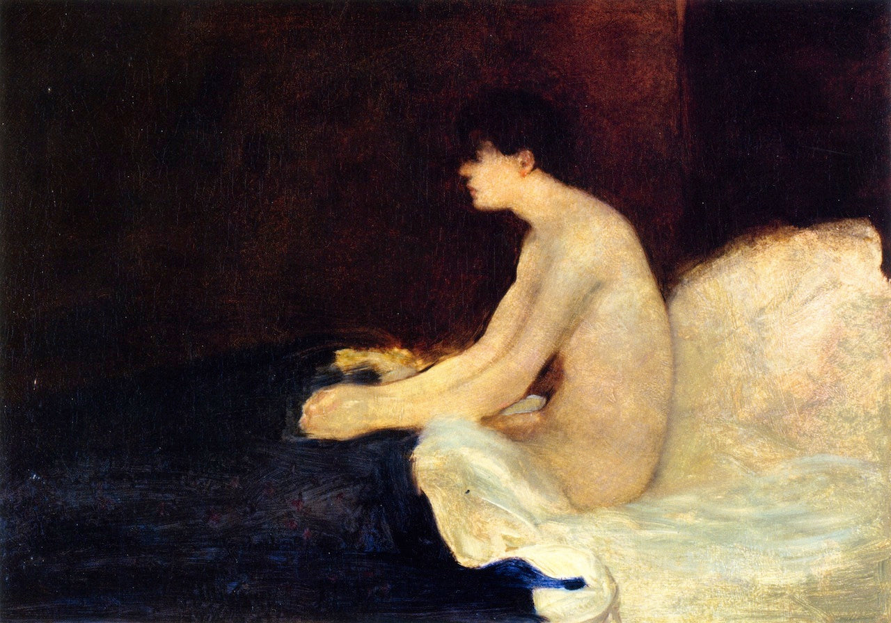 A Boy in Bed by Arthur B. Davies,A3(16x12")Poster