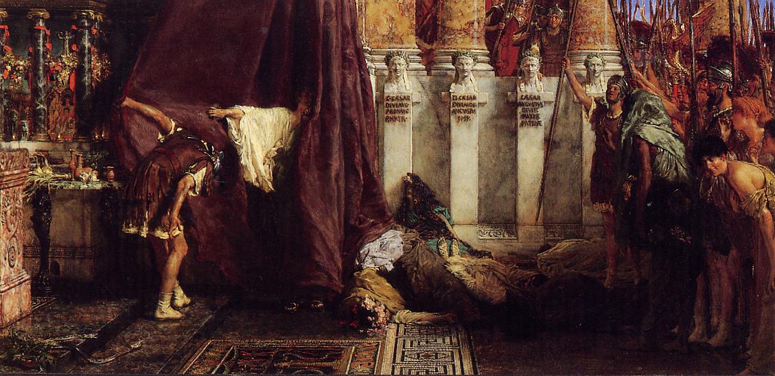 Ave, Caesar! Io, Saturnalia!, vintage artwork by Sir Lawrence Alma-Tadema, 12x8" (A4) Poster