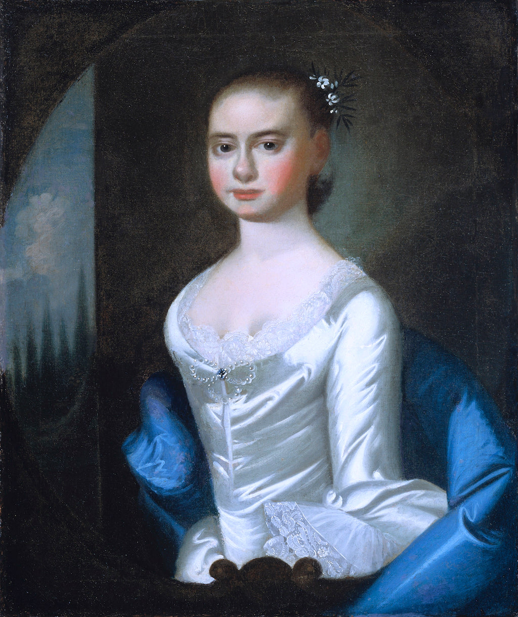Polly Ouldfield of Winyah, vintage artwork by Jeremiah Theus, 12x8" (A4) Poster