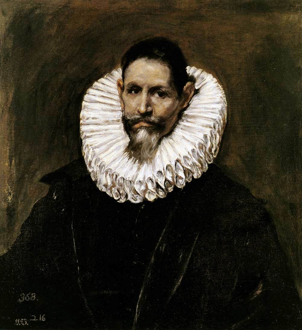 Jerónimo de Cevallos, vintage artwork by El Greco, 12x8" (A4) Poster