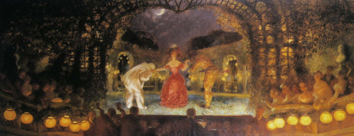La Comedie Italienne, vintage artwork by Gaston La Touche, 12x8" (A4) Poster