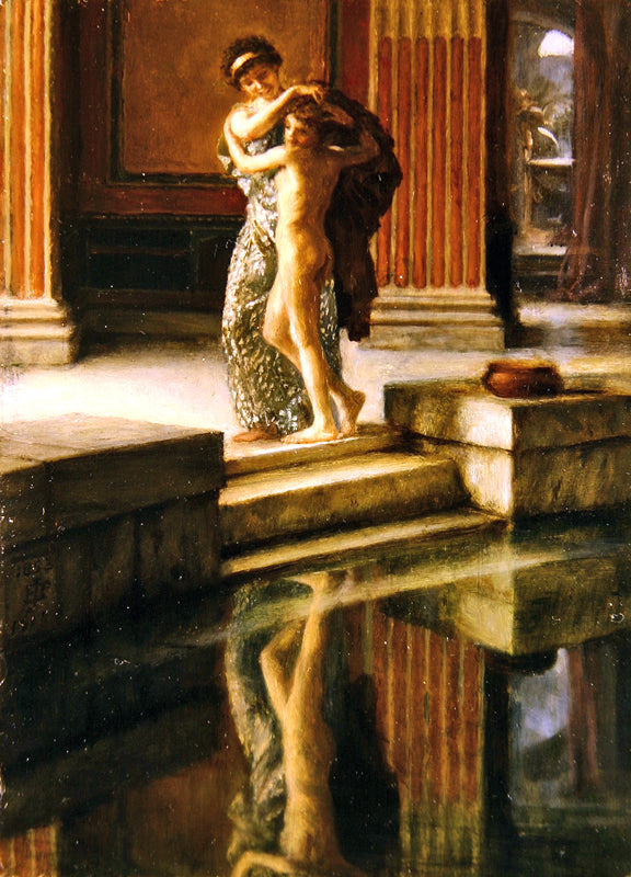 Idle Fears, vintage artwork by Sir Edward John Poynter, 12x8" (A4) Poster