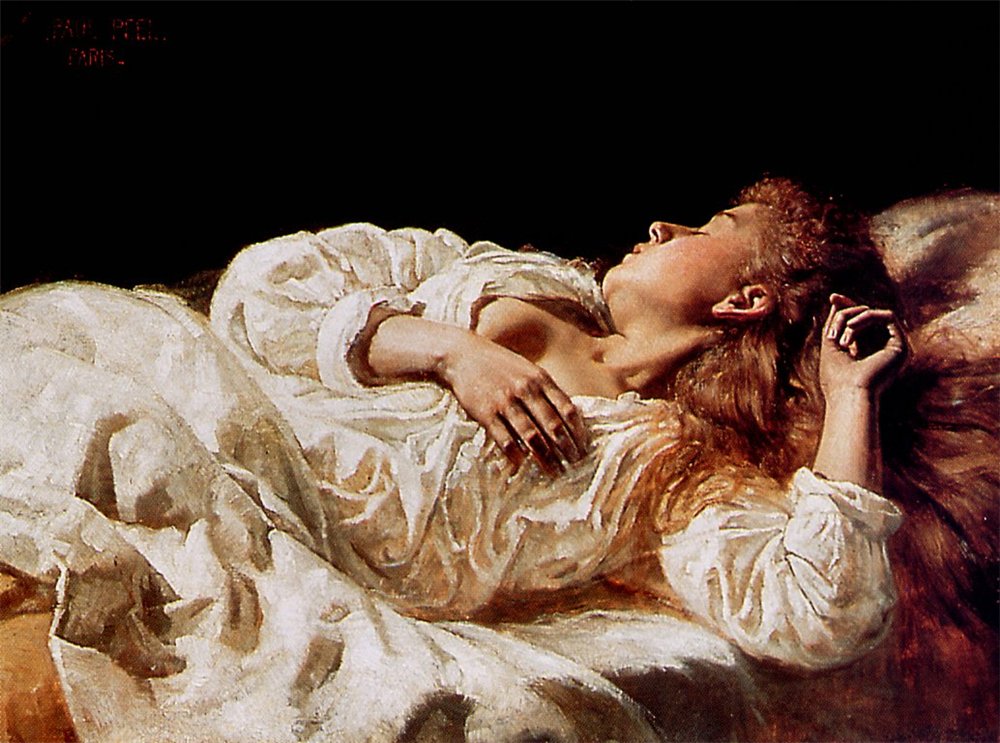 The Rest, vintage artwork by Paul Peel, 12x8" (A4) Poster