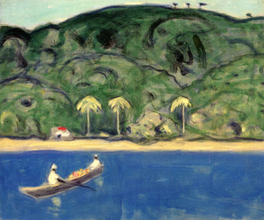 Fruit Boat, Trinidad, vintage artwork by James Wilson Morrice, 12x8" (A4) Poster
