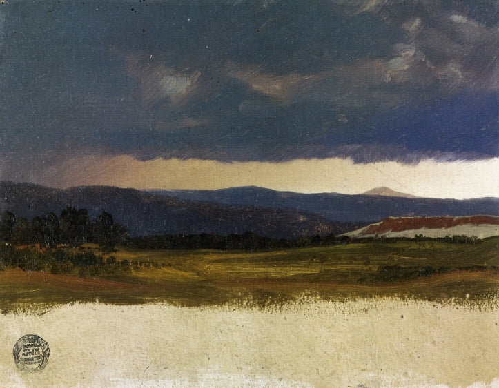 Hudson Valley, Near Olana, New York, vintage artwork by Frederic Edwin Church, 12x8" (A4) Poster