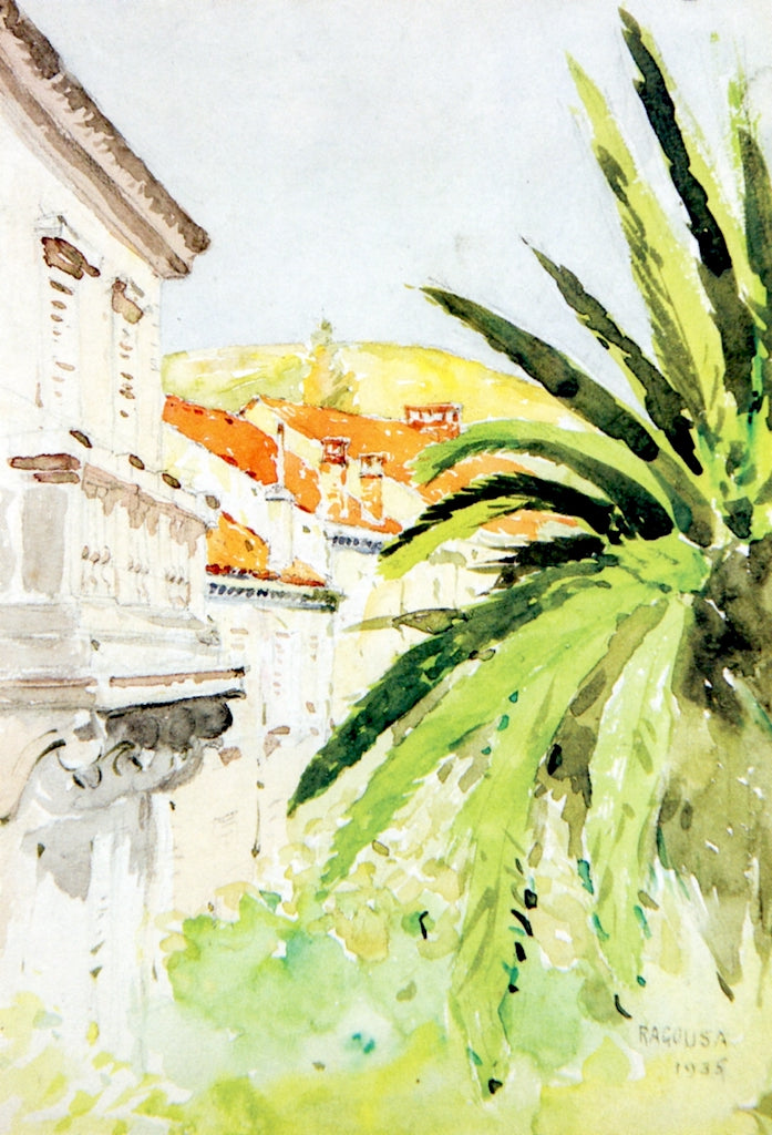 Ragusa, vintage artwork by Henry B. Snell, 12x8" (A4) Poster