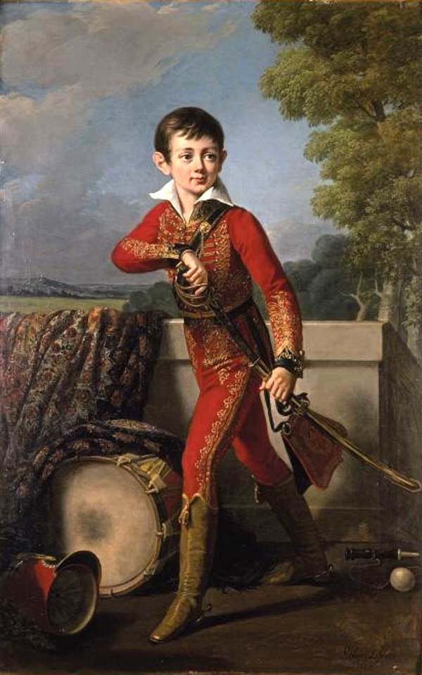 Portrait of Anatole Demidoff, vintage artwork by Robert Lefèvre, 12x8" (A4) Poster