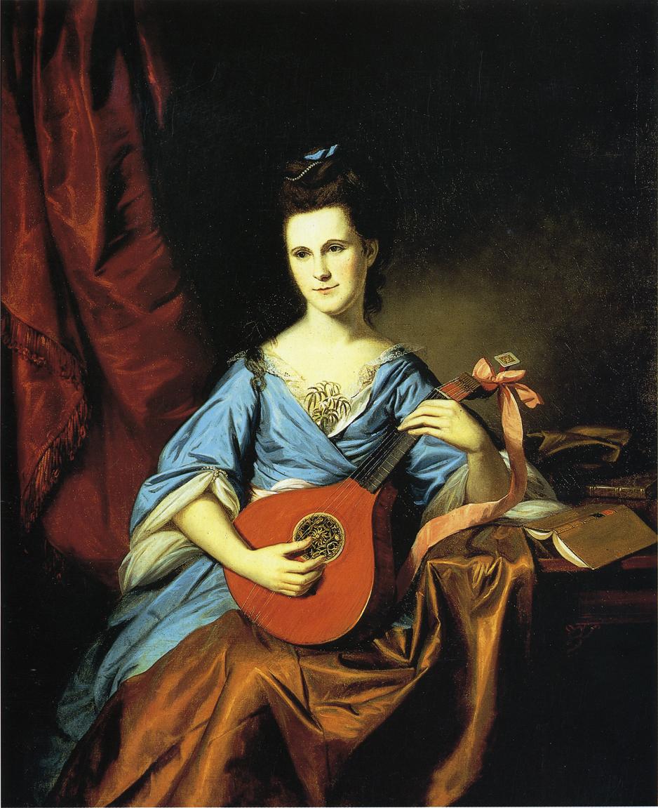 Julia Stockton (Mrs. Benjamin) Rush, vintage artwork by Charles Willson Peale, 12x8" (A4) Poster