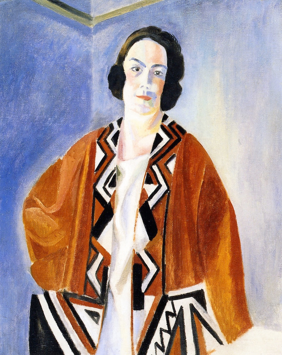 Helene Marre, vintage artwork by Robert Delaunay, 12x8" (A4) Poster