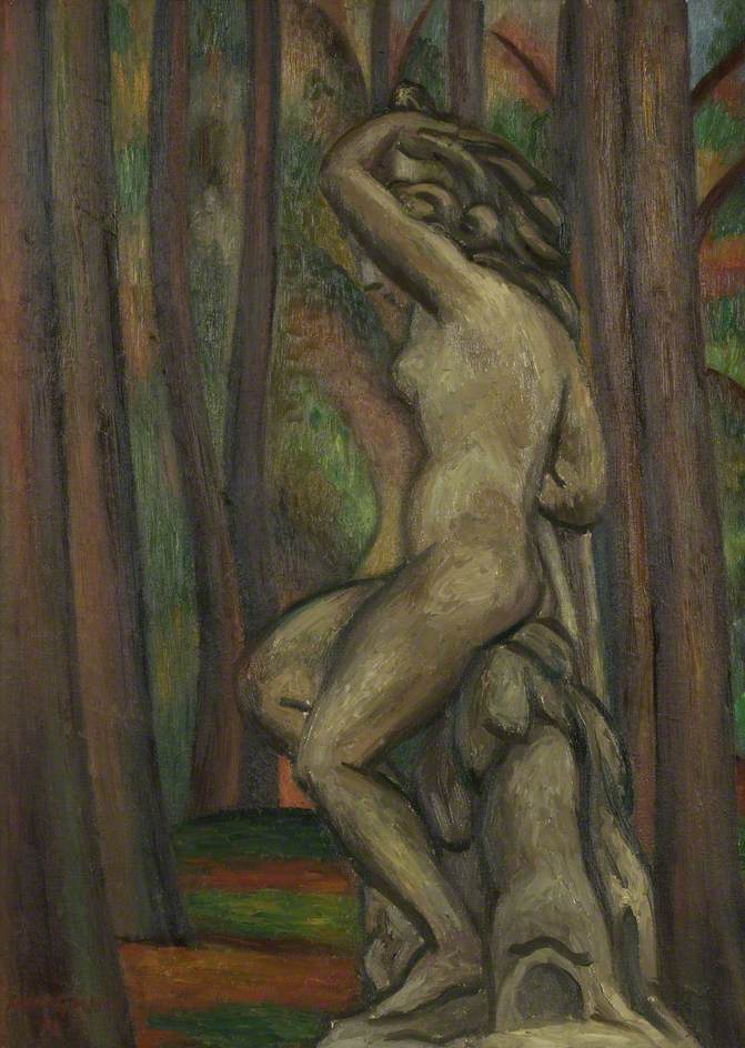 Statue in a Park by Mark Gertler,16x12(A3) Poster