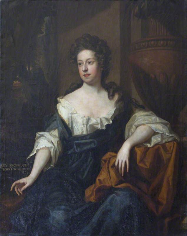 Alice Sherard, Lady Brownlow, vintage artwork by Sir Godfrey Kneller, BT., 12x8" (A4) Poster