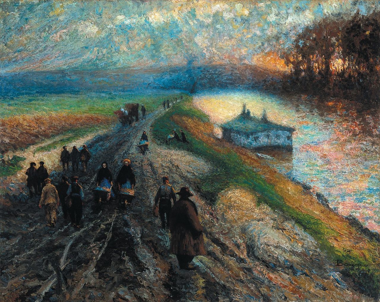 End of Day by Emilio Boggio,A3(16x12")Poster