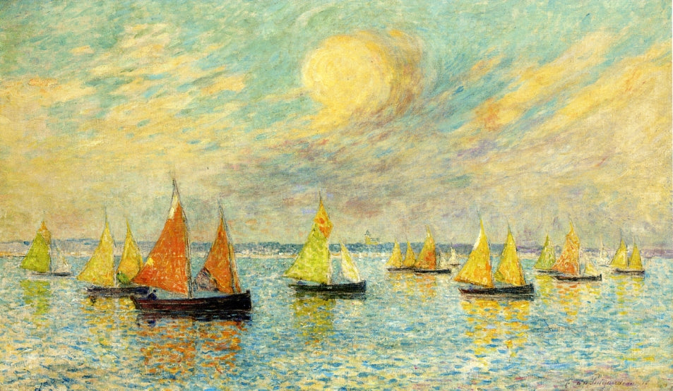 urn of the Fishing Fleet, Croisic by Ferdinand du Puigaudeau,A3(16x12")Poster