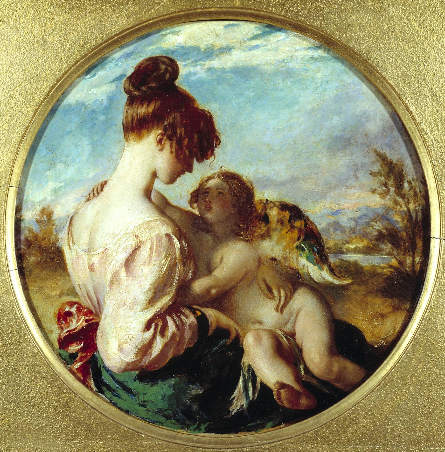 The Dangerous Playmate, vintage artwork by William Etty, A3 (16x12") Poster Print