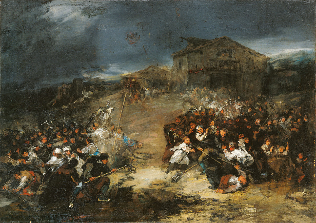 The Rosary of Dawn, vintage artwork by Eugenio Lucas Velazquez, A3 (16x12") Poster Print