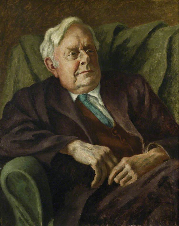 Augustine Birrell (1850-1933), vintage artwork by Roger Eliot Fry, 12x8" (A4) Poster