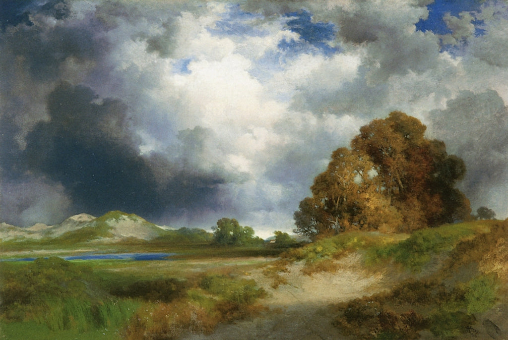 East Hampton, vintage artwork by Thomas Moran, 12x8" (A4) Poster