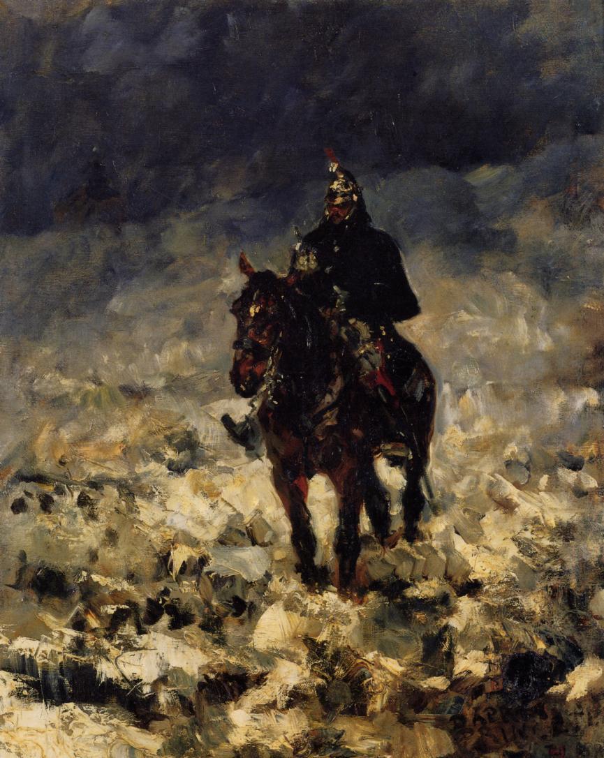 Cuirassier, vintage artwork by Henri de Toulouse-Lautrec, 12x8" (A4) Poster