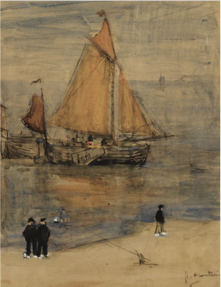 The Return of the Fishing Boats by Floris Arntzenius,A3(16x12")Poster