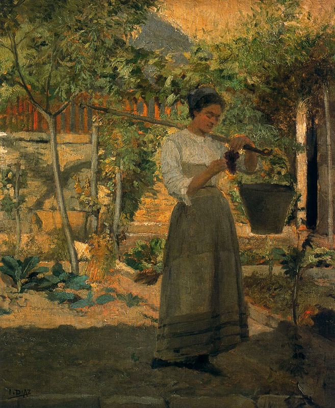 En el Jardin by Ignacio Díaz Olano,A3(16x12")Poster
