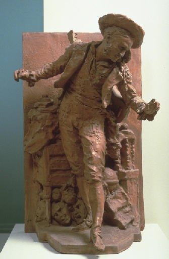 Figaro, vintage artwork by Jean-Baptiste Carpeaux, 12x8" (A4) Poster